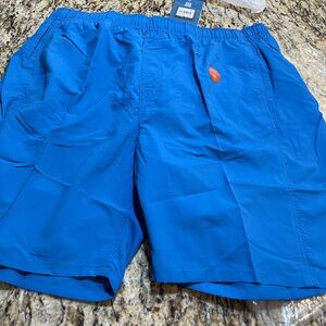 White sierra Men's Blue Gold beach water Shorts New with tags XXL